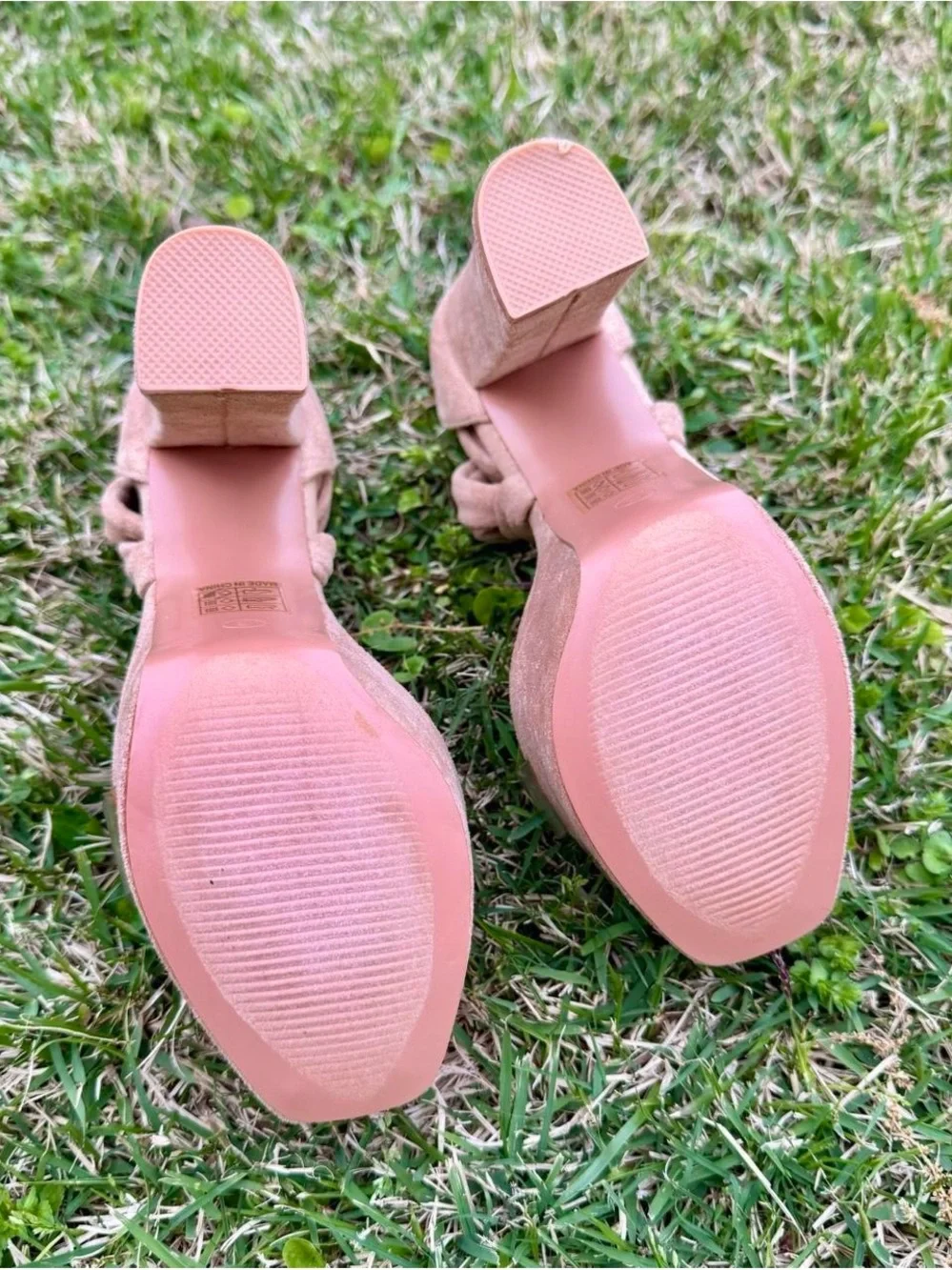 Women’s Tan Platform Lace-Up High Heel Sandals